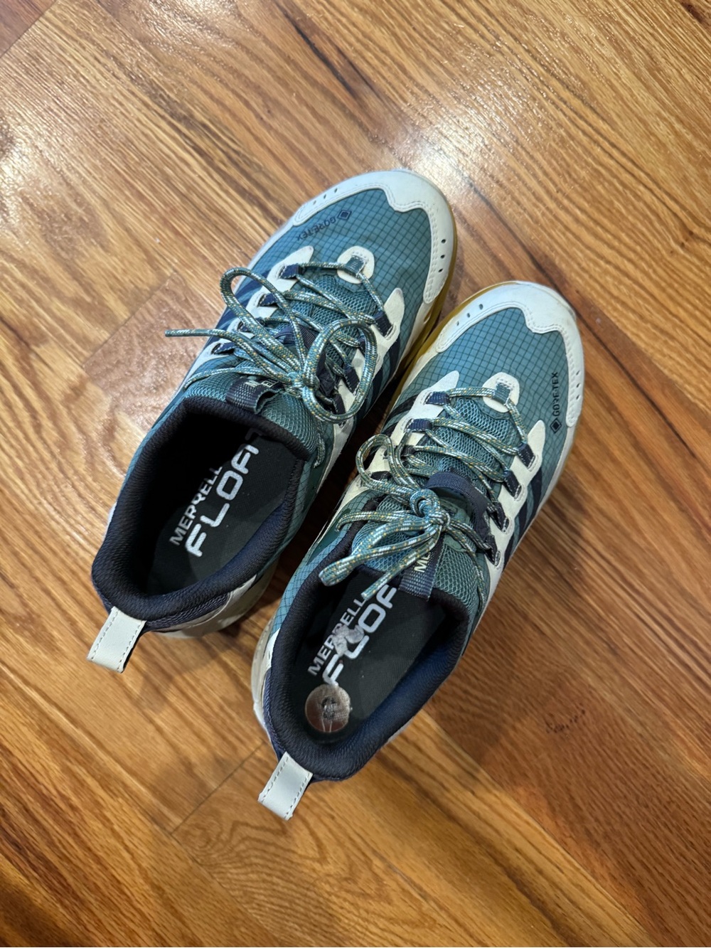 Merrell Men's Athletic Trail Shoes in Teal and White